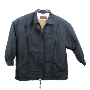 J.G. Hook Women‎ 2X Black Parka Coat missing detachable hood